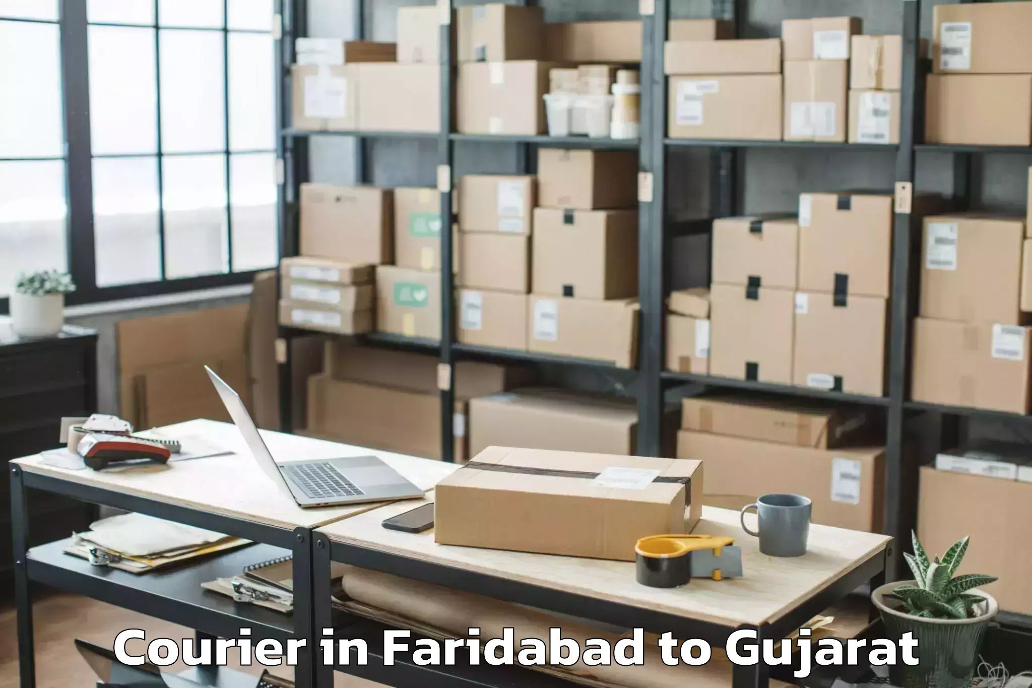 Expert Faridabad to Rajkot Airport Raj Courier